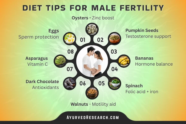 Diet Tips for Male Fertility, Increase Sperm Count and Quality